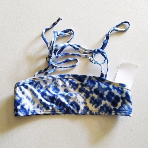 Spendid Girls - Hidden Shores Tie Dye Bandeau Top - Lil Girl Bikini Top - Picture 1 of 5